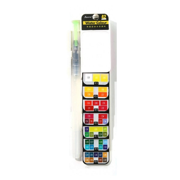 Foldable Watercolor Paint Set with Brush Travel