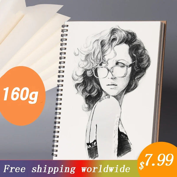 Black Paper Sketchbook Soft Cover Art Notebook